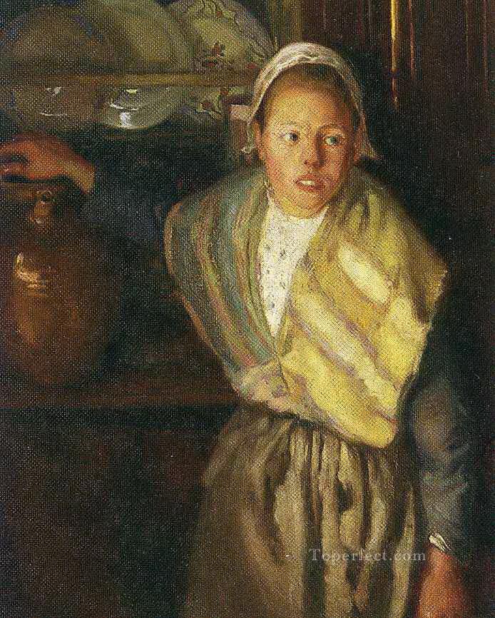 breton girl 1910 Diego Rivera Oil Paintings